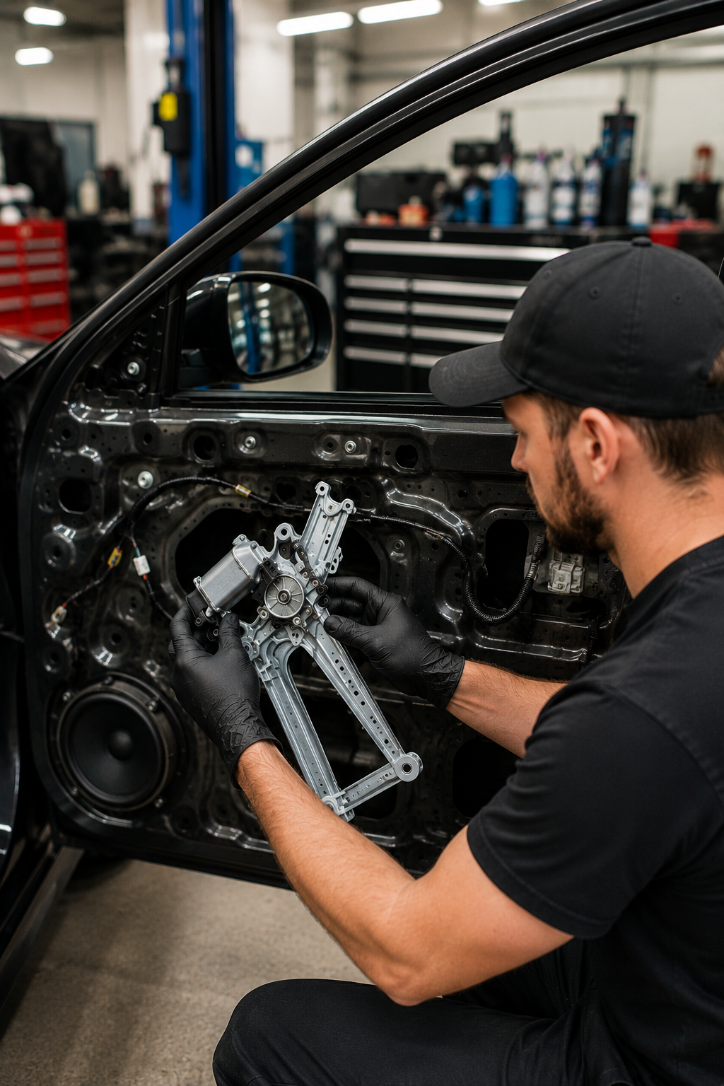 Window Regulator Repair inside car door
